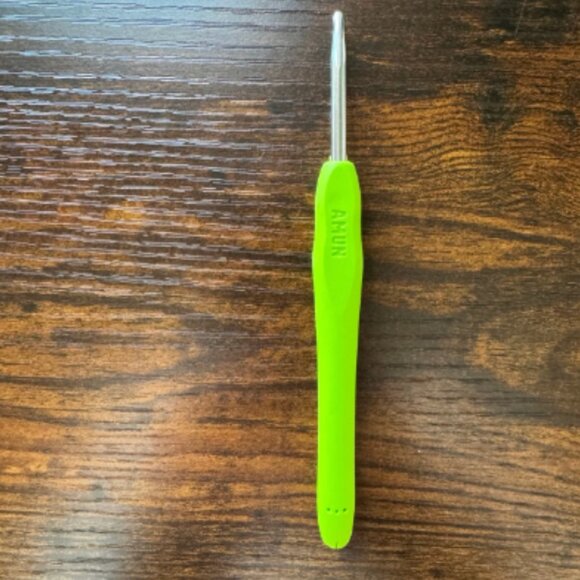 *New* Woobles Amun the Mummy Halloween Neon Green Crochet Hook (Unique Color) - Picture 1 of 2